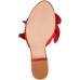  Women’s Sabica Ruffle Heels Shoes, Red, 8.5