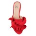  Women’s Sabica Ruffle Heels Shoes, Red, 8.5