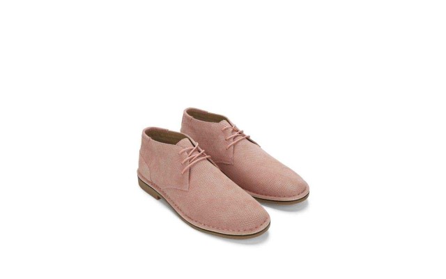  Reaction Men’s Desert Sun Perforated Chukka Boots (Blush, 10)