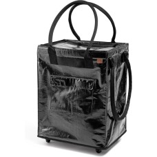 Large Laundry Basket Hamper Bag, 90l Portable Collapsible Cart with Wheels, Heavy Duty Storage Organizer for Clothes