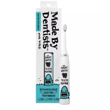 Made by Dentists Kids’ Rechargeable Electric Toothbrush with 2 Replacement Toothbrush Heads and Charger – Shark