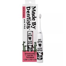Made By Dentists Kids’ Rechargeable Electric Toothbrush with 2 Replacement Toothbrush Heads and Charger – Panda