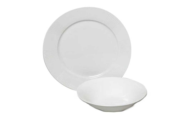  By Oneida Serving Plate & Bowl 2Pc Set (Sunrise Brown)
