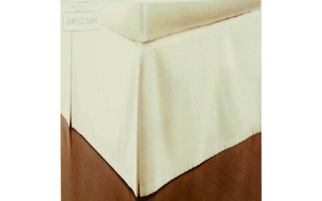 Martha Stewart 200T Essentials Twin Skirt Off White