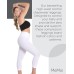  Women’s High-Waist Seamless Control Shapewear Leggings, White, Medium