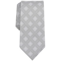 Michael Kors Men’s Brookside Geo-Print Tie – Silver