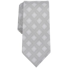 Michael Kors Men’s Brookside Geo-Print Tie – Silver