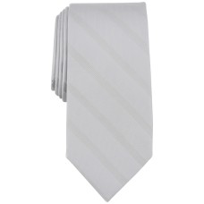 Michael Kors Men’s Halyard Stripe Tie – Silver