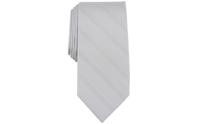  Men’s Halyard Stripe Tie – Silver