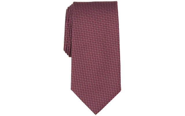  Men’s Rawley Herringbone Tie – Burgundy