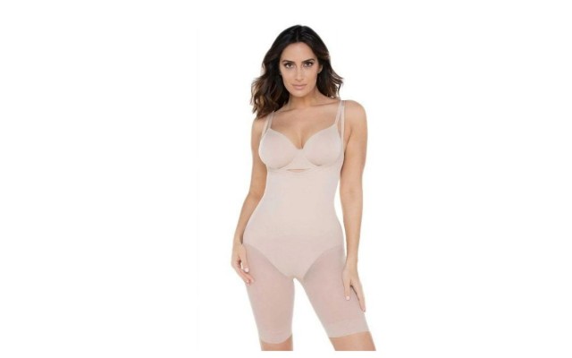  Womens Sexy Sheer Extra Firm Control Open-Bust Bodysuit Style-2781