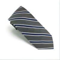 Nautica Men’s Carroll Striped Classic Slim Neck Tie Accessory, Charcoal