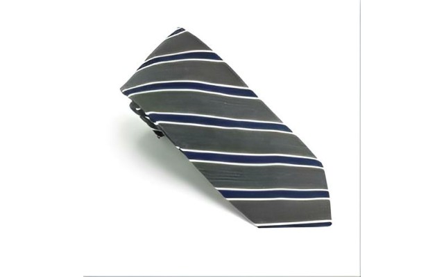  Men’s Carroll Striped Classic Slim Neck Tie Accessory, Charcoal
