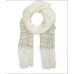 Rag & Bone Women’s Kara Playa Scarf, Antique White, One Size