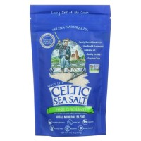 Selina Naturally Celtic Sea Salt Fine Ground Bagged 0.5 lb Pack of 3