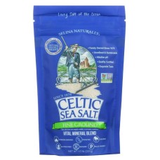 Selina Naturally Celtic Sea Salt Fine Ground Bagged 0.5 lb Pack of 3
