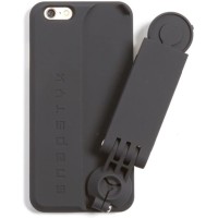SNAPSTYK Selfie Stick Case – iPhone – Built in Retractable Selfie Stick – Bluetooth Technology for Taking Pictures (Black) (iPhone 6/6s)