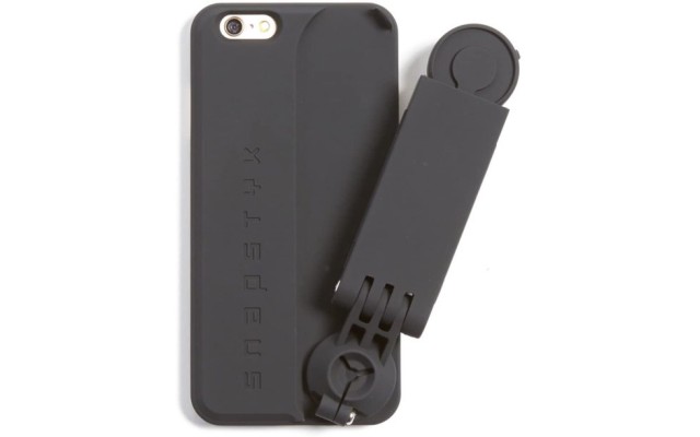 SNAPSTYK Selfie Stick Case – iPhone – Built in Retractable Selfie Stick – Bluetooth Technology for Taking Pictures (Black) (iPhone 6/6s)