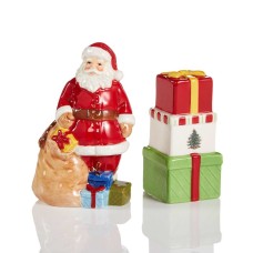 Spode Christmas Tree Santa Gifts Salt & Pepper Set