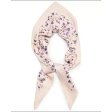 Steve Madden Floral-Print Matte Satin Kite Scarf, Blue