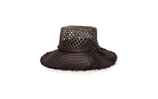  Open Weave Straw Bucket Hat