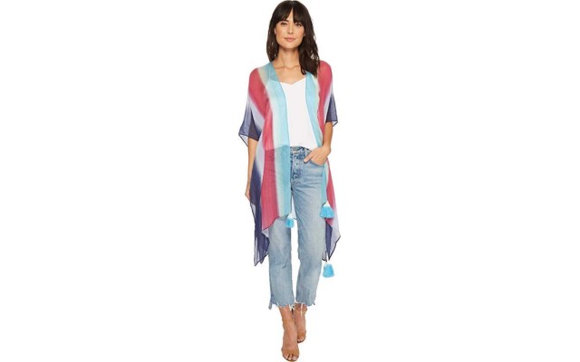  Womens Rainbow by The SEA Boho Topper Navy One Size