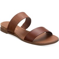 Sun + Stone Womens Easten Slide Sandals, Brown, 9W