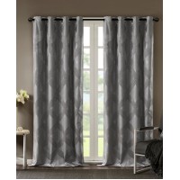 SUNSMART Bentley Ogee Jacquard Total Blackout Window Panel, 50″ x 84″