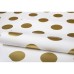  Gold Metallic Dotty Wallpaper, 20″ x 33′