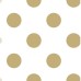  Gold Metallic Dotty Wallpaper, 20″ x 33′