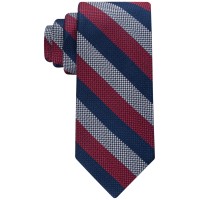 Tommy Hilfiger Men’S Bengal Stripe Tie – Red Navy