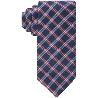 Tommy Hilfiger Men’s Classic Check Tie – Navy Red