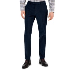 Tommy Hilfiger Men’s Modern-Fit Solid Corduroy Pants, Navy, 34×32