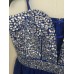  Juniors Jeweled Cutout Fit and Cobalt Silver (Blue, 13)