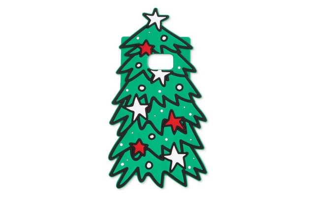 TwelveNYC Holiday Tree Silicone Gel Phone Case For iPhone 7 (Green)