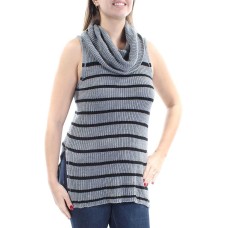 Ultra Flirt Juniors’ Sleeveless Cowl-Neck Tunic, Heather Grey/Black, X-Large