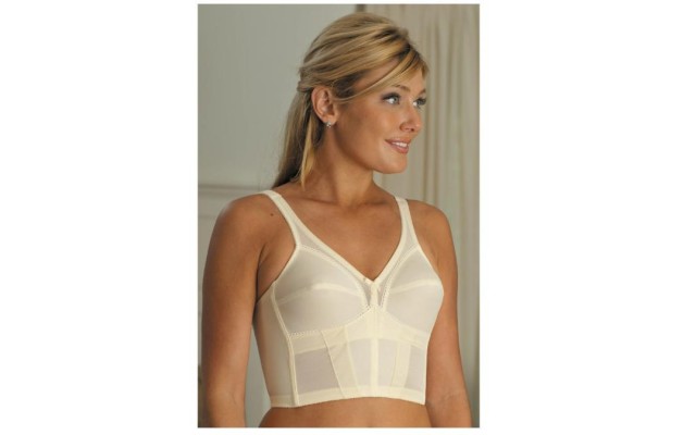 Women’s  710 Full Figure 3/4 Longline Bra (Champagne 34D)
