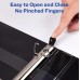  Heavy-Duty View 3 Ring Binder, 1.5″ EZD Rings, Purple, 4 Pack
