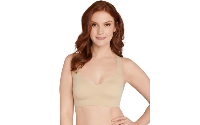  Comfort Revolution Women’s Easylite Racerback Breathable Wireless Bra, Taupe, S