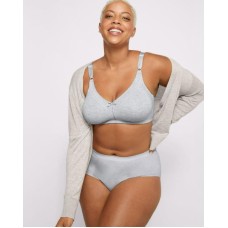 Bali Double Support Cotton Wire-Free Bra Womens Full Coverage Cool Comfort-U 3036, Gray, 42DD