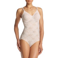Bali Lace N Smooth Bodybriefer Firm Control Built In Underwire Bra Adjustable Straps, Rose, 36D