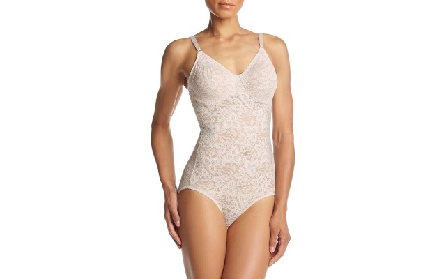 Lace N Smooth Bodybriefer Firm Control Built In Underwire Bra Adjustable Straps, Rose, 36D  Lace N Smooth Bodybriefer Firm Control Built In Underwire Bra Adjustable Straps, Rose, 36D