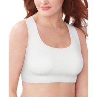 Bali Womens DF3491 Comfort Revolution EasyLite Seamless Wirefree Bra, White, S