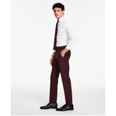 Bar III Men’s Slim-Fit Solid Suit Pant, Burgudy, 30×32