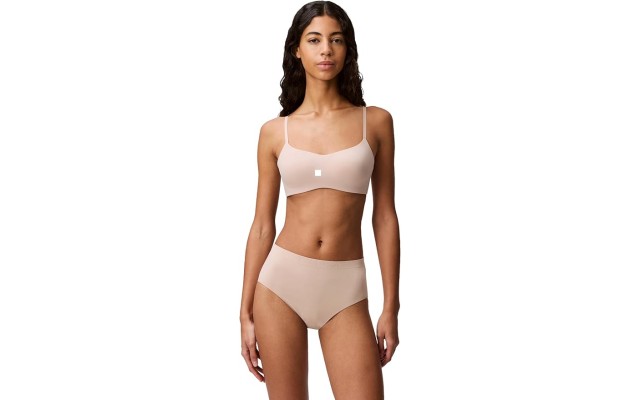  Underwear Liquid Touch Lightly Lined Scoop Bra, Honey Almond, 36C