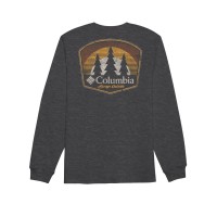 Columbia Mens Fade Graphic T-Shirt, Charcoal, Small