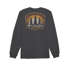 Columbia Mens Fade Graphic T-Shirt, Charcoal, Small