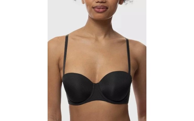  Women’s Michelle Strapless Light Padded Bra, Black, 38D, D17193MI033