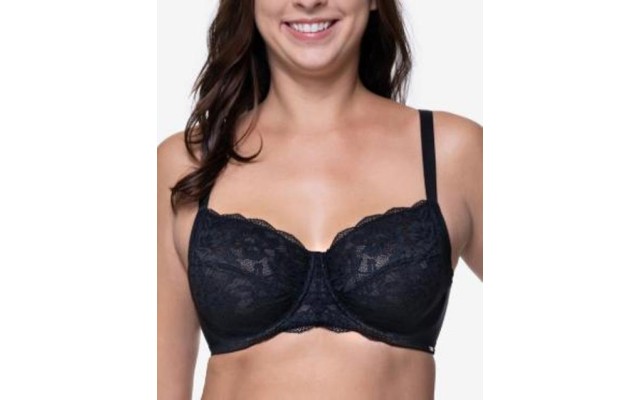  Women’s Rosa Non Padded Wired Bra, Black, 36C