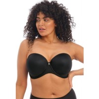 Elomi Women's Plus Size Smooth Strapless Seamless Underwire T-Shirt Bra, Black, 42DD